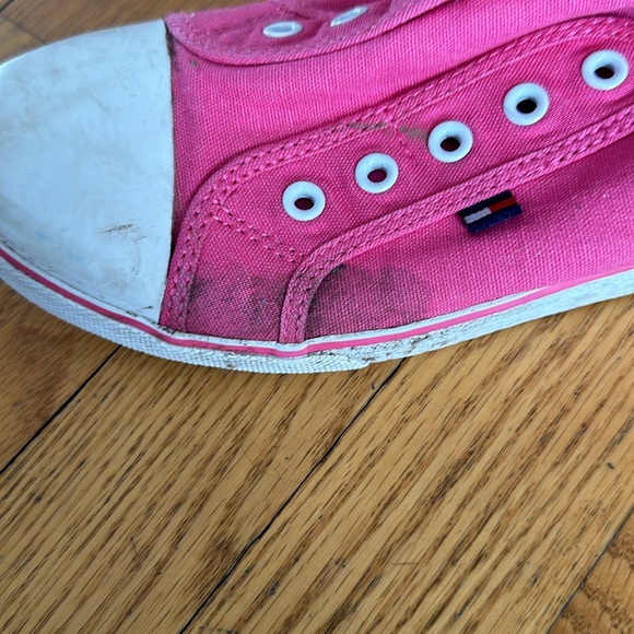 Tommy Hilfiger Pink Laceless Sneakers Size 5 - Picture 6 of 9